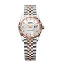 Women's Rose Gold Datejust | White