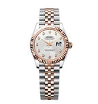 Women's Rose Gold Datejust | White