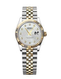Women's Gold Datejust | White