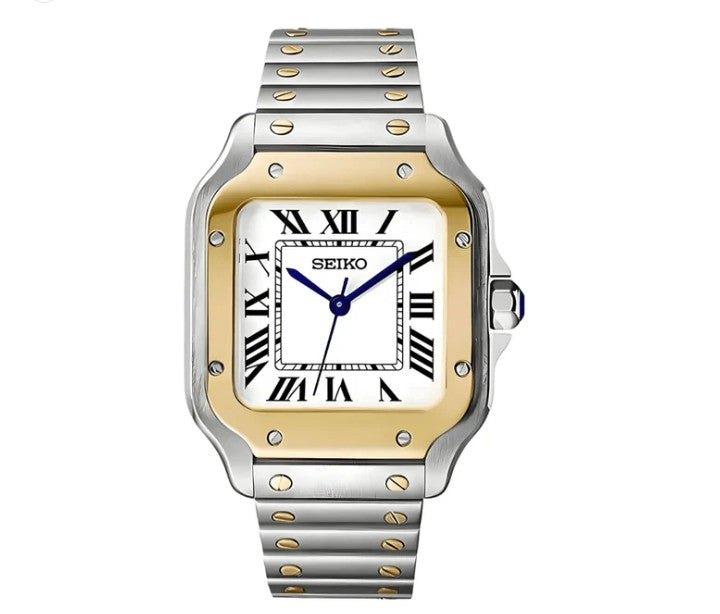 Seiko Santos Two Tone | White