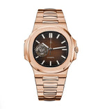 Nautilus Rose Gold | Brown (Open Heart)