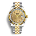 DateJust Two Tone | Gold Gemstone