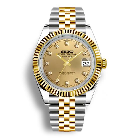 DateJust Two Tone | Gold Gemstone
