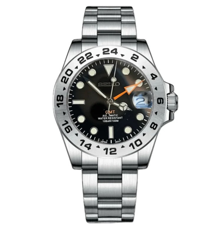 seiko-mod-explorer-II-GMT-black